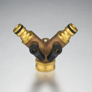 Y Typ Kugelhahn Flüssiggas Messing Stecker